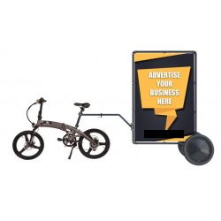 Mobilná reklama - ADBIKE M veľkosť (1x1,5m), reklamný rám za bicykel